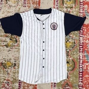 Vintage University of Illinois NCAA College Baseball Sports Jersey Shirt